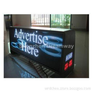 High Resolution P5 1R1G1B Cab LED Taxi Top Advertising Disp